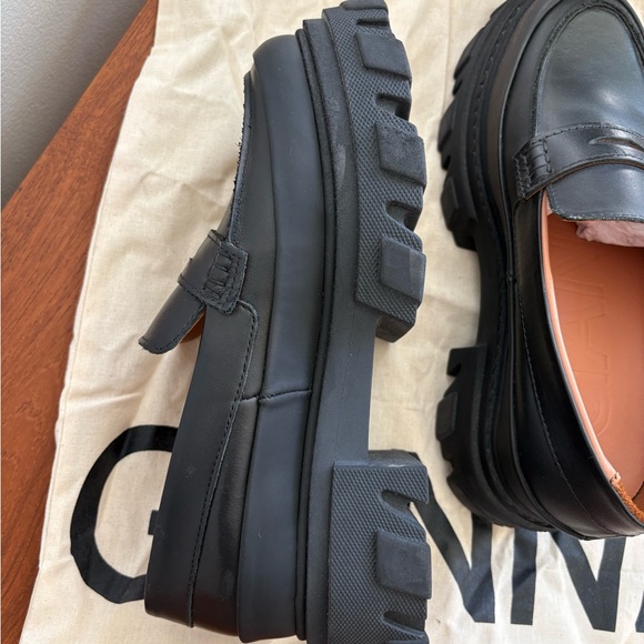 Ganni Women’s Black Lugsole Chunky Loafers - Picture 9 of 10